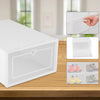 24Pcs Shoe Box Clear Storage Case Foldable Sneaker Container Organizer Stackable