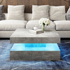 High Gloss Coffee Table with LED Light Living Room Cocktail Sofa Center Table