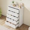 5 Drawer Dresser for Bedroom Chest of Drawers Storage Wooden Dresser Organizer