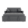 Living Room Sofa Bed Pull Out 2 SeaterConvertible Sleeper 2 with Cushions Grey