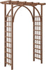 Wooden Garden Arch Plant Climbing Trellis Wedding Arbor for Patio Lawn Backyard