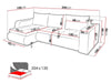 Corner Sofa Bed L-shaped Storage Container Universal Corner Side New BROOKLYN