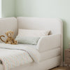 3ft Single Upholstered Daybed with Drawers Children Kids Junior Bed Frame Beige