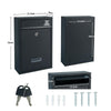Post Box Parcel Box Combo | Lockable | Outdoor Letter & Package Storage