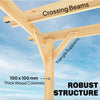 Wooden Garden Pergola Large Patio Gazebo Structure Plant Climb Trellis Arch Kit