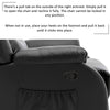 Lounge Recliner Chair PU Leather w/ Adjustable Legrest & Side Pocket, Black