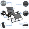 Super Width 63CM 200KG Zero Gravity Chair Folding Lounge Beach Outdoor Square