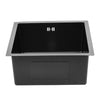 1.0 Large Super Deep Single Bowl Square Stainless Steel Kitchen Sink & Waste Kit