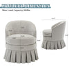 Vanity Stool Chair with Back& Arms,Upholstered Makeup Chair,for Bedroom Bathroom