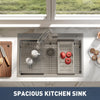 Topmount Drop in Single Bowl Stainless Steel Sink, with Standard Faucet