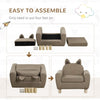 Kids Sofa Chair Toddler Armchair for Bedroom Playroom Brown