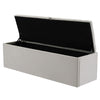 Storage Ottoman Bench, 135 cm Foot Rest Stool, End of Bed Bench for Bedroom Grey