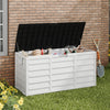 Large Outdoor Storage Box Garden Patio Plastic Chest Lid Container Multibox Shed