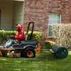 Metal Lawn Roller Push/Tow-Behind 113L Water/Sand-Filled Sod Roller Green