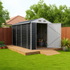 3-10FT Galvanised Garden Storage Shed Outdoor Apex /Pent Roof Log Tool House Box