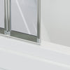 Shower Screen Over Bath Door Glass Enclosure Framed Fold Panel 800 mmx 1400 mm