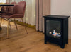 Koza Freestanding Biofireplace – Black Matte with Glass, Indoor - Garden - Patio
