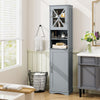 Bathroom Narrow Corner Floor Cabinet Storage Cabinet-Grey