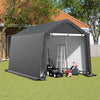 Outdoor Shed Equipment Shelter Cover Storage Bicycle PE Waterproof Steel Frame