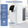 COSTWAY Countertop Reverse Osmosis Water Filter with UV Light-White