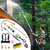20ft Telescopic Pressure Washer Lance Gun Set Roof Gutter Jet Wash Cleaning Tool