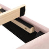 3ft Single Bed Frame Upholstered Platform Bed with Headboard Velvet Fabric