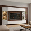 LAZANDO Modern TV Unit with optional LED Lighting – Living Room Furniture Set
