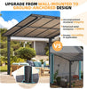 Metal Freestanding Hardtop Gazebo Aluminium Outdoor Pergola Waterproof for Patio