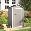 Plastic Outdoor Garden Shed Utility Tools Storage House W/ Window Ventilation UK