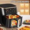 Air Fryer 10L with Easy-View Window, Touch Controls, Nonstick, 6 Function