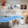 12000 BTU Smart Portable Air Conditioner WiFi Remote 4-in-1 Class A 30m² AC