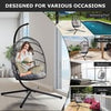 Hanging Swing Chair Outdoor Swing Garden Patio Hanging Wicker Hammock Pod Chair