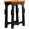 Folding Saw Horse Trestle Twin Support Bars Cutting Stands Rubber Insert