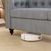 Large 2 seater Chesterfield Style Button Sofa Couch Linen Fabric Settee Victoria