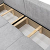 FURYN Convertible Sofa Bed with Dual Storage – Modern Design 6 Colours