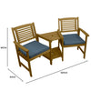 Wooden Companion Love Seat Cushions Garden Chairs Table Corner Bench Jack & Jill