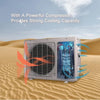 18000 BTU Air Conditioner Wall Split Wi Fi 5 in 1 Air Cooler Dehumidifier Heater