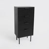 OHS Ribbed Bedside Table Cabinet 3/4/5/6 Draw Nightstand Side Board