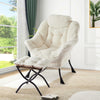 Comfy Lazy Chair with Footstool Relax Lounge Chair Accent Armchair Sofa Chair