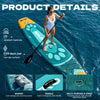 10'6"x33"x6" Inflatable Stand Up Paddle Board for Adults, Ultra-Light Sup Board