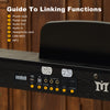 ♬Mustar 88 Key Semi Weighted Digital Piano Portable Keyboard Stool Chair