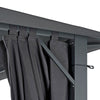 Azuma 3x3m Grey Gazebo Waterproof Garden Party Tent w/ Sides SALE