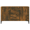 Modern Wooden Sideboard Storage Cabinet Unit With 2 Doors & 2 Drawers Wood Units