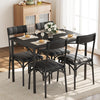 Dining Table Set with 2/4 Chairs, Modern Design for Kitchen, Home, Patio, Garden