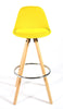 Bar Stools Kitchen Breakfast Chairs Dining Modern Wooden Velvet | Set of 2