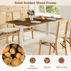 55 Inch Dining Table for 4-6 People Rectangular Kitchen Table