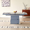 Elgin Extending Glass Top Gloss Coffee To Dining Table In Grey