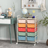 10-Drawer Rolling Utility Cart Kitchen Organizer Storage Trolley w/ Wheel