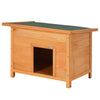 Pawhut 82cm Elevated Dog Kennel Wooden Pet House Outdoor with Open Top