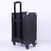 Large Makeup Trolley Case Beauty Vanity Hairdressing Case on Wheels with Drawers